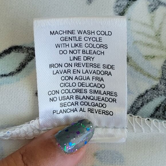 NWT Nicole Miller Studio Womens Light Blue Floral Print Spring Dress Size 14 XL - Picture 8 of 9